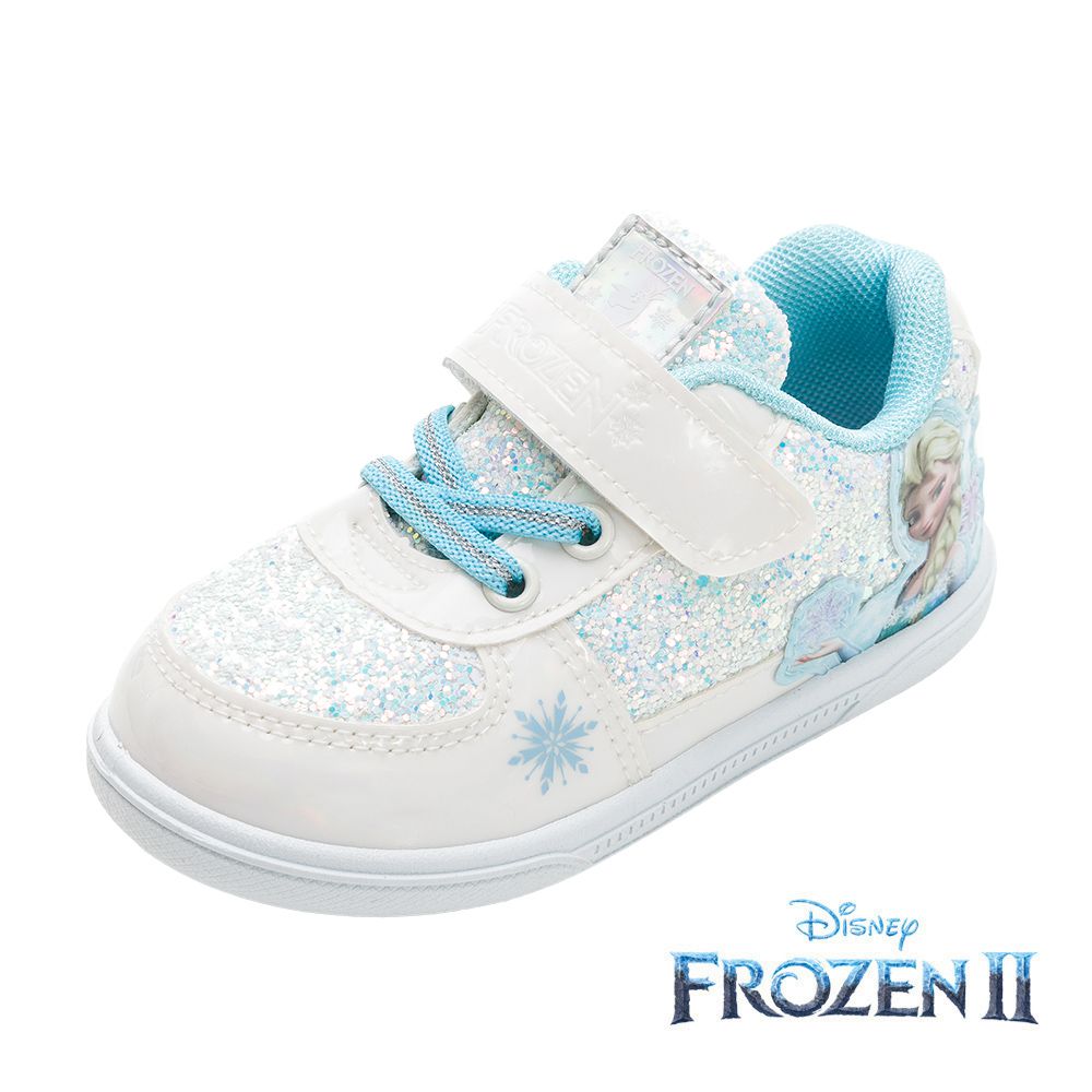 迪士尼Disney - 冰雪奇緣 童鞋 休閒運動鞋 FOKB37746-緩震輕量易穿脫-白藍-(中大童段)