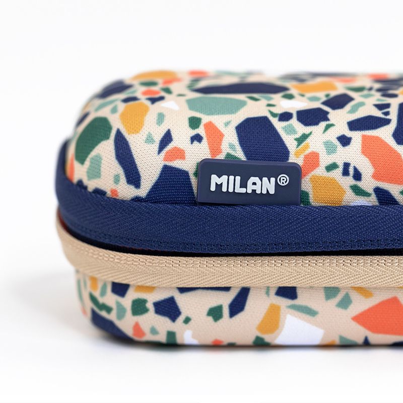 MILAN - 硬殼式筆袋_復古花磚