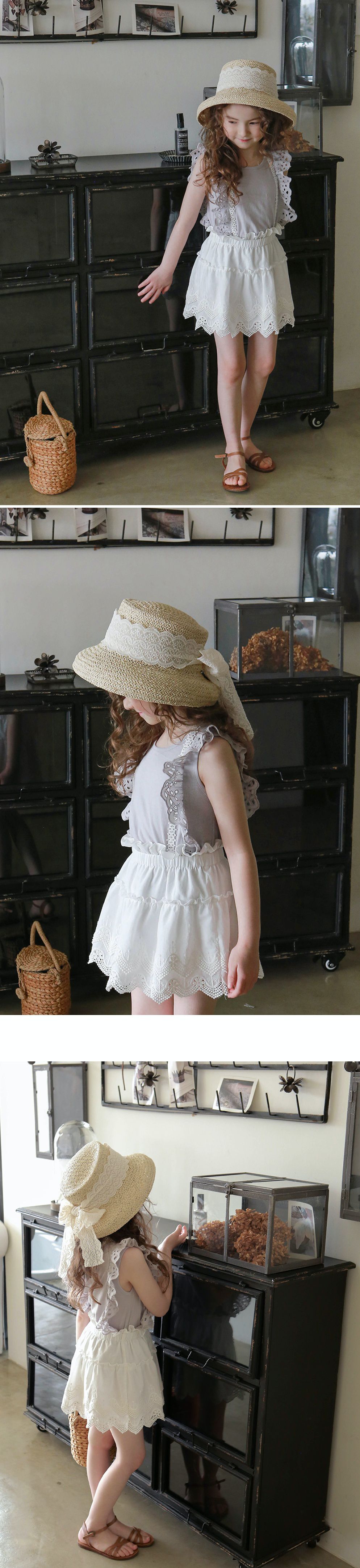 韓國 PuellaFLO - (現省50元)甜心小網美套裝-灰藍上衣X白裙