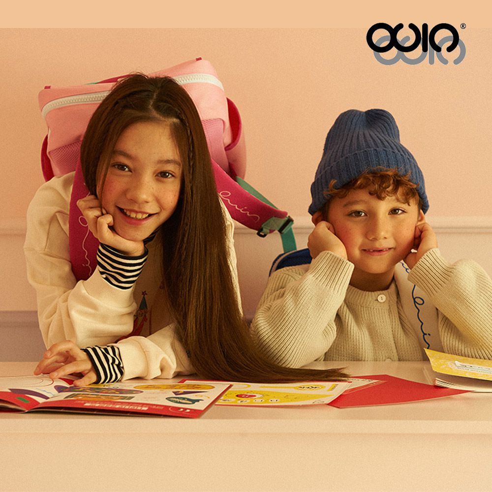 韓國三色漫遊背包 - 棉花糖牛奶粉