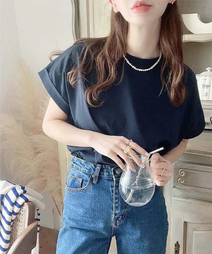 日本 Classical Elf - 前後2way優雅簡約法式袖上衣-淺綠