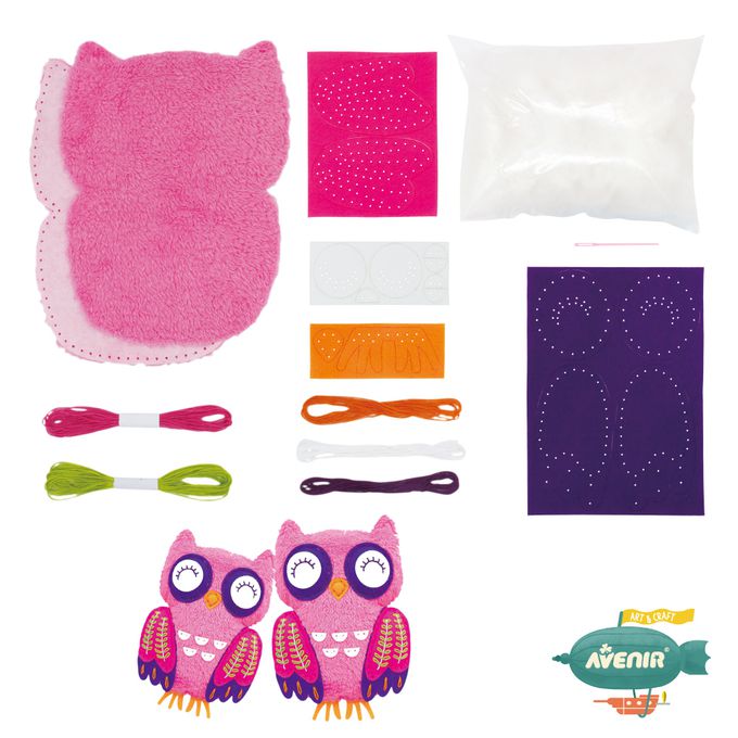 德國 Avenir Kids 艾維尼 - AK-S 縫工-我的幸福小夥伴,貓頭鷹娃娃