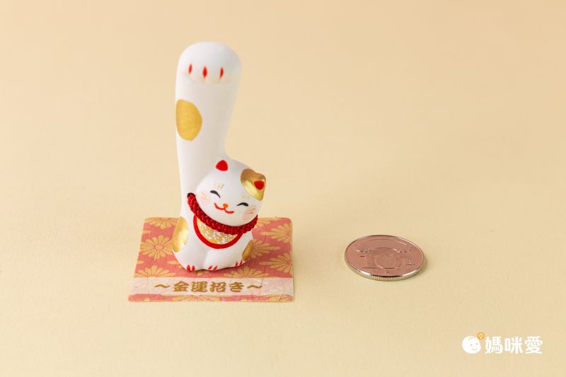 日本代購 - 開運風水 大手造型招財貓擺飾-金 (5×5×7.5cm)