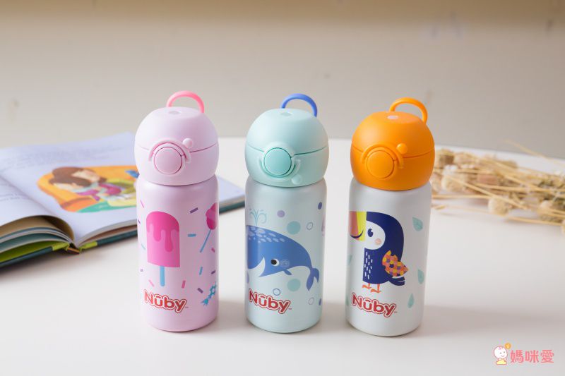 Nuby - 不銹鋼真空直飲杯-316不鏽鋼-鯨魚 (300ml)