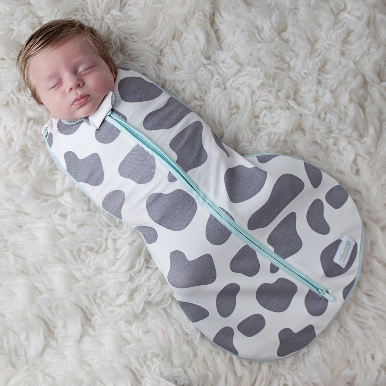 Woombie - 0-18m五階段成長包巾-四季款-小乳牛 (0-18M)