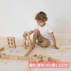 澳洲 Mikro Australia - 精緻美學地墊-Coast Life 海岸生活-圓 - 直徑140x厚1.5公分