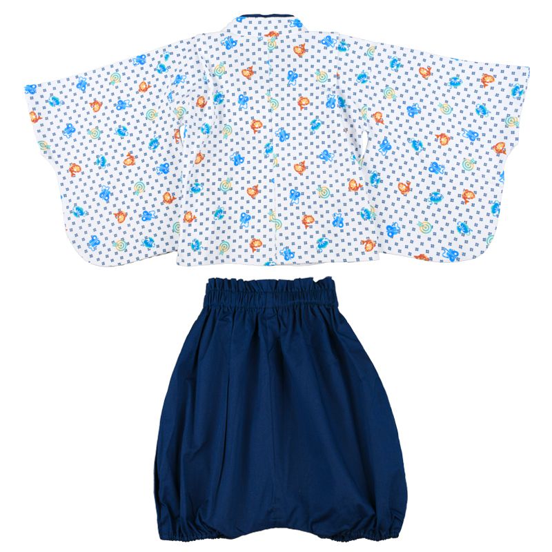 akachan honpo - 袴連身衣(兩件式)-深藍色