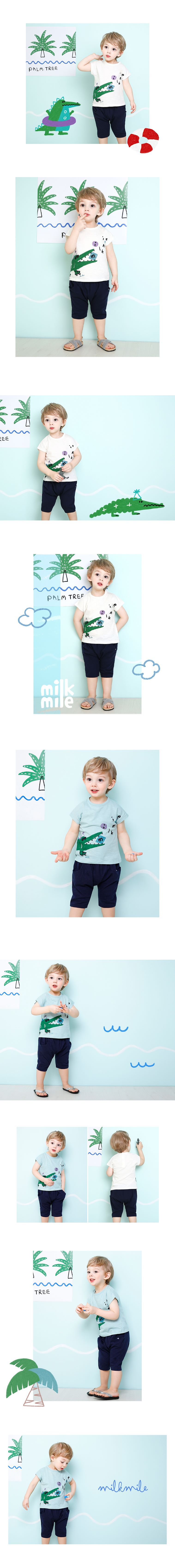 韓國 milk mile - 墨鏡鱷魚套裝-薄荷綠