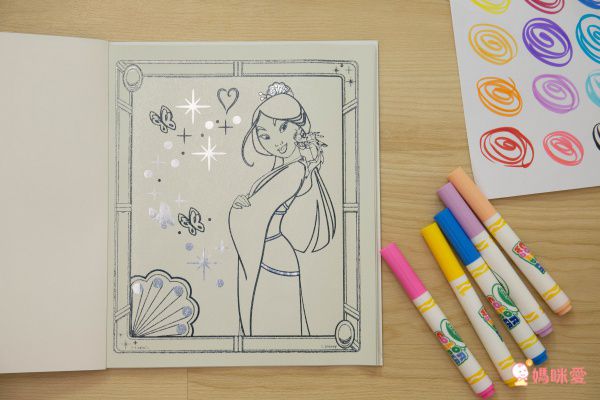 Crayola繪兒樂 - 神彩著色套裝-迪士尼公主(閃亮版)