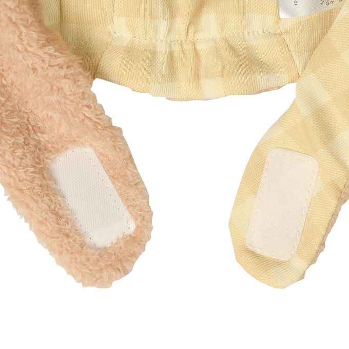 akachan honpo - 柔軟刷毛帽-動物-淺卡其色