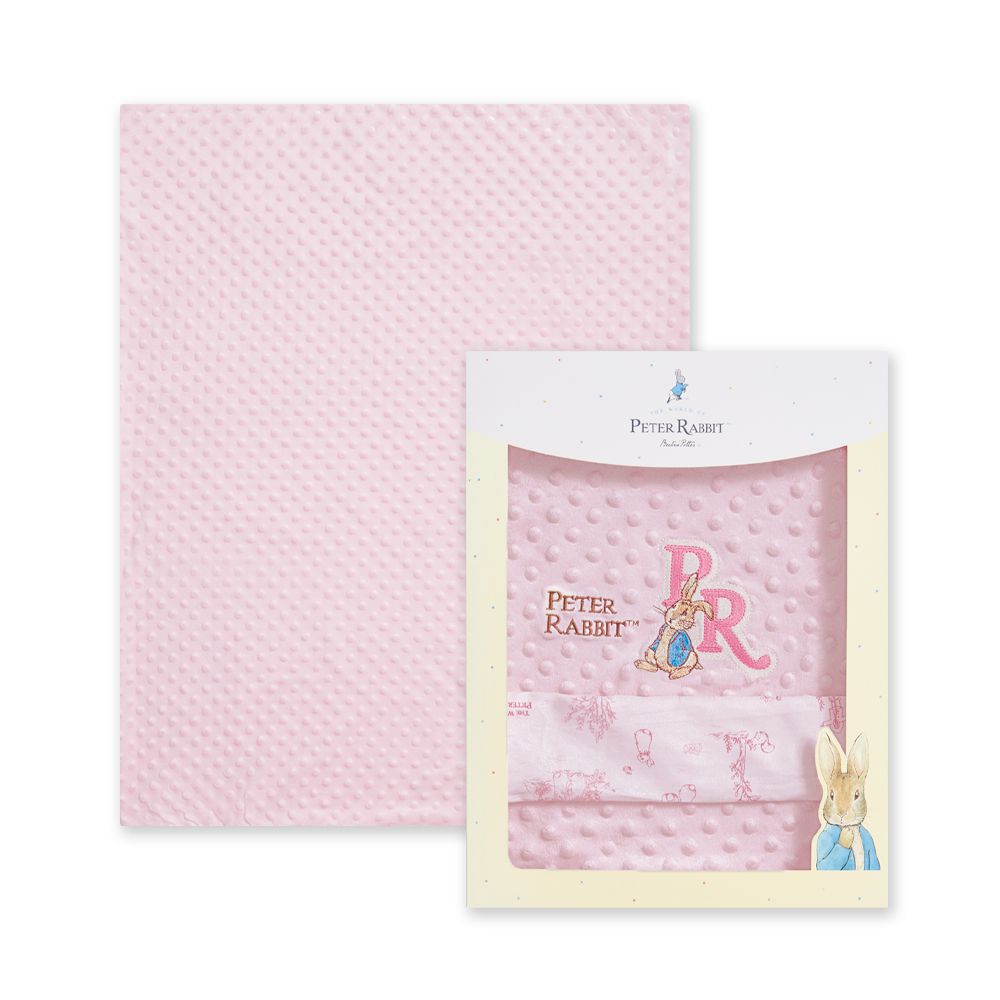 夢境比得兔豆趣四季毯禮盒 70x90cm(推車蓋毯 豆豆毯 小被被 寶寶蓋毯 蓋被 安撫毯)-粉色