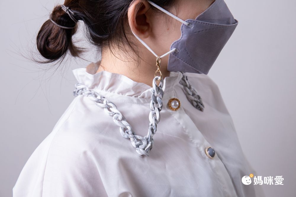 韓國 HEM - 韓系時尚可愛果凍口罩項鍊/口罩鍊/掛繩/眼鏡掛鍊(可拆裝調整長度)-果凍C型鏈-10-酷炫黑-60cm