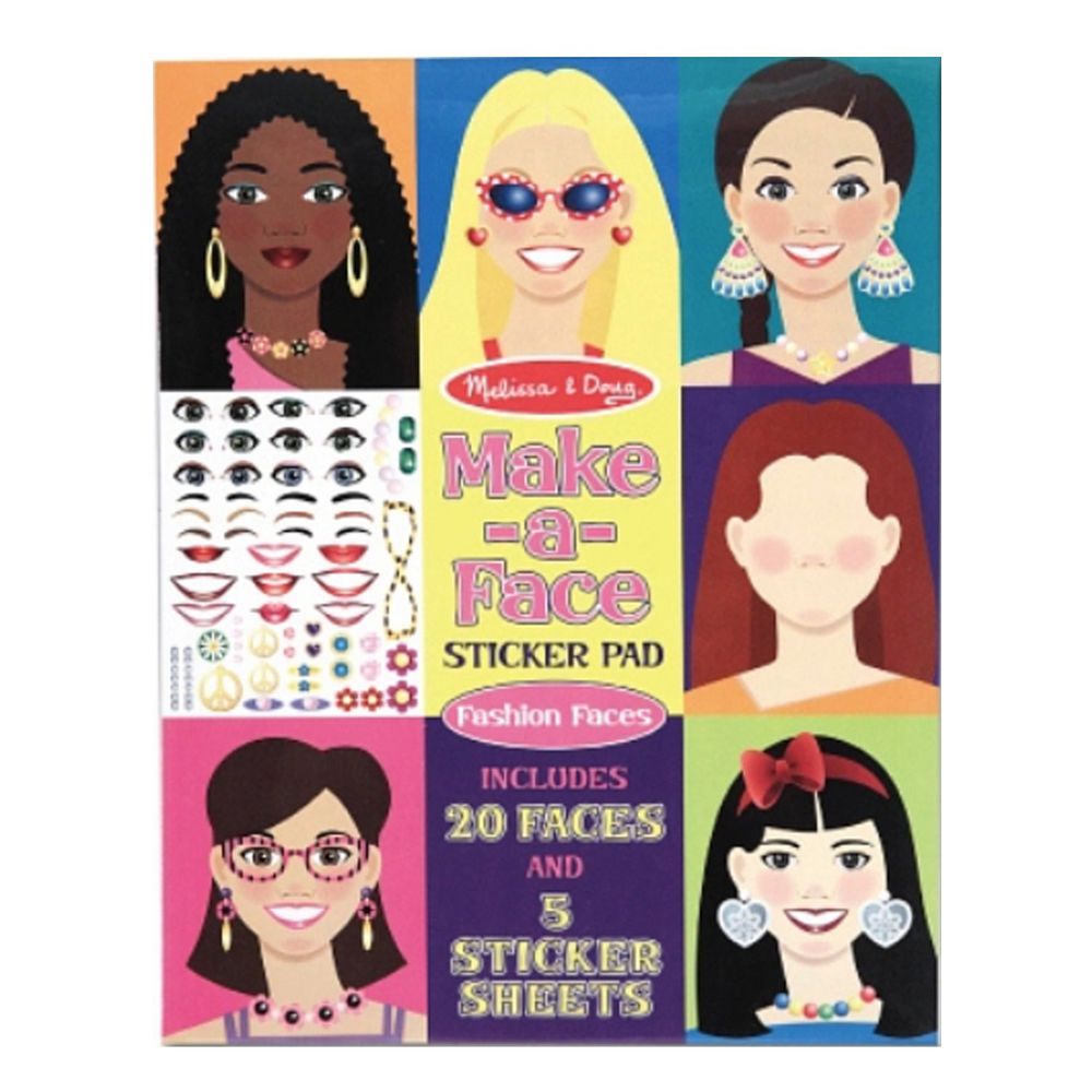 美國瑪莉莎 Melissa & Doug - MD 貼紙簿-臉部認知