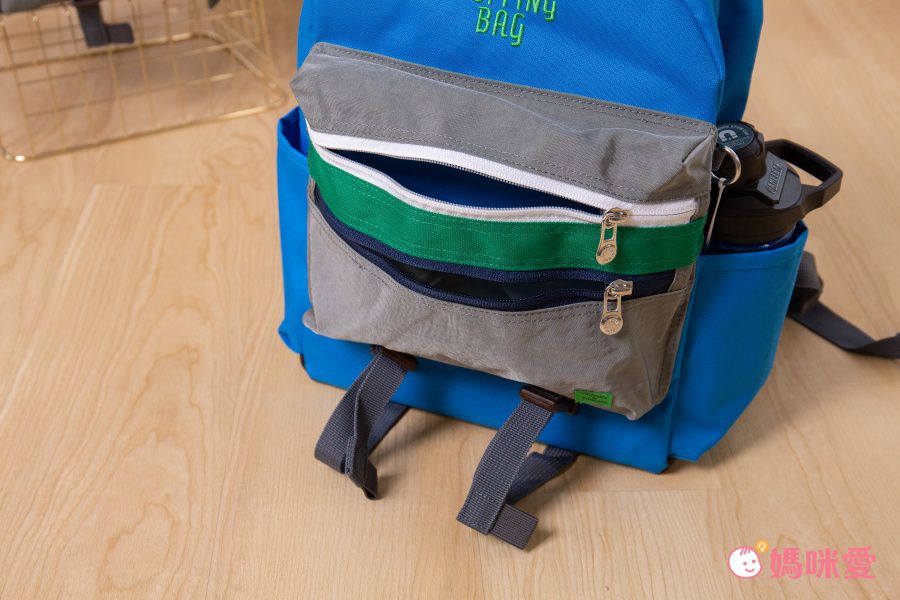 韓國 Victoria & Friends - 超輕量(490g)防潑水減壓背帶兒童背包-藍綠 (35X25X15cm)