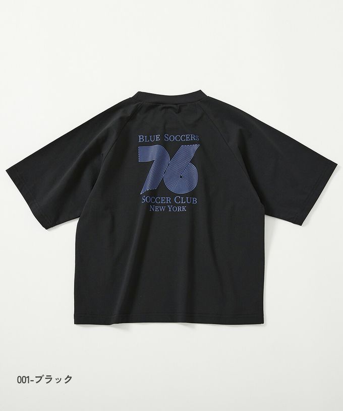 日本 devirock - 防污抗UV 高機能五分袖上衣-藍