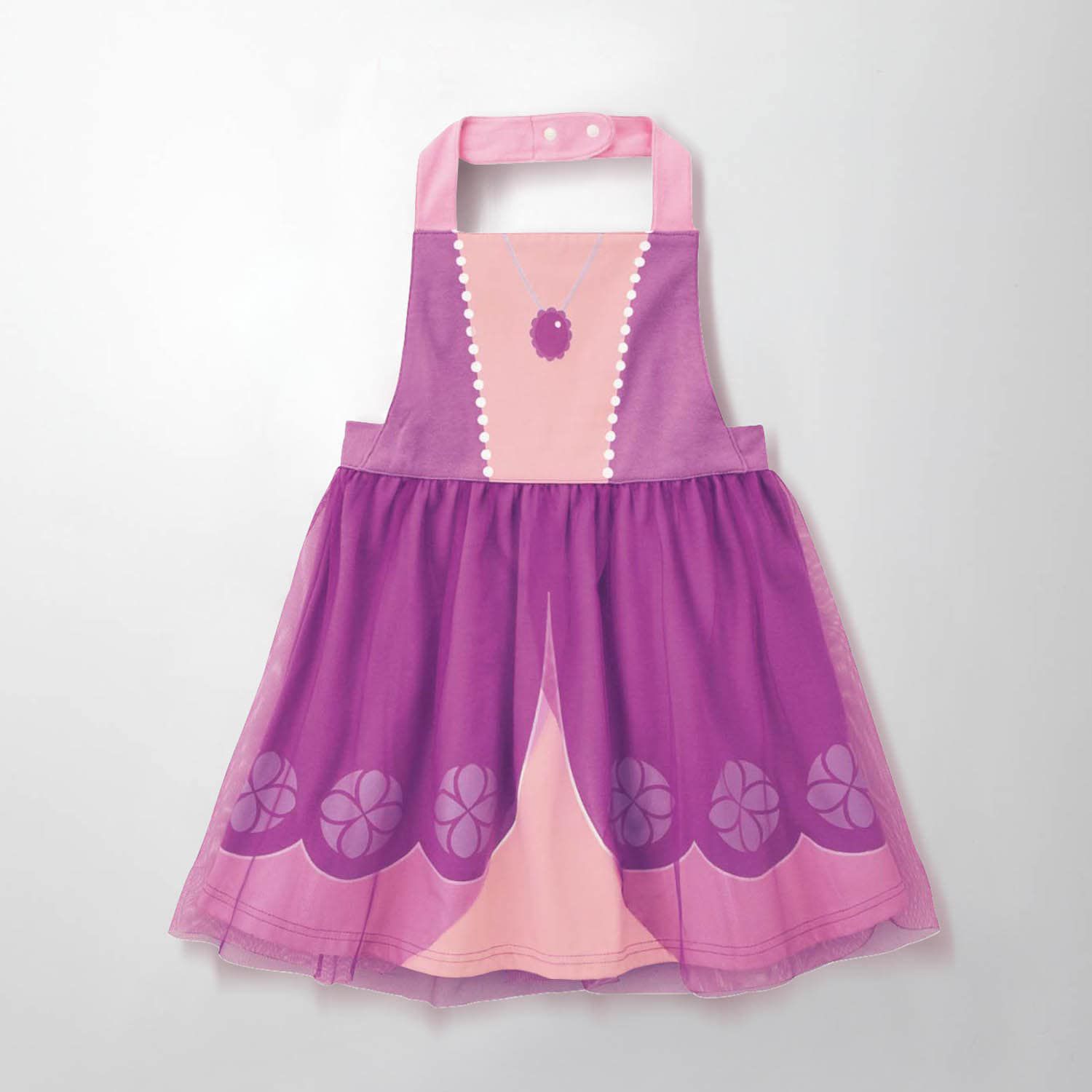 日本千趣會 - 公主圍裙式洋裝-卡通人物樂佩-粉紫