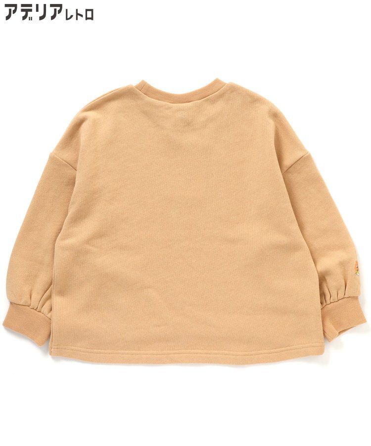 日本 BREEZE - 聯名款 昭和風純棉長袖上衣-冰淇淋蘇打-淺灰