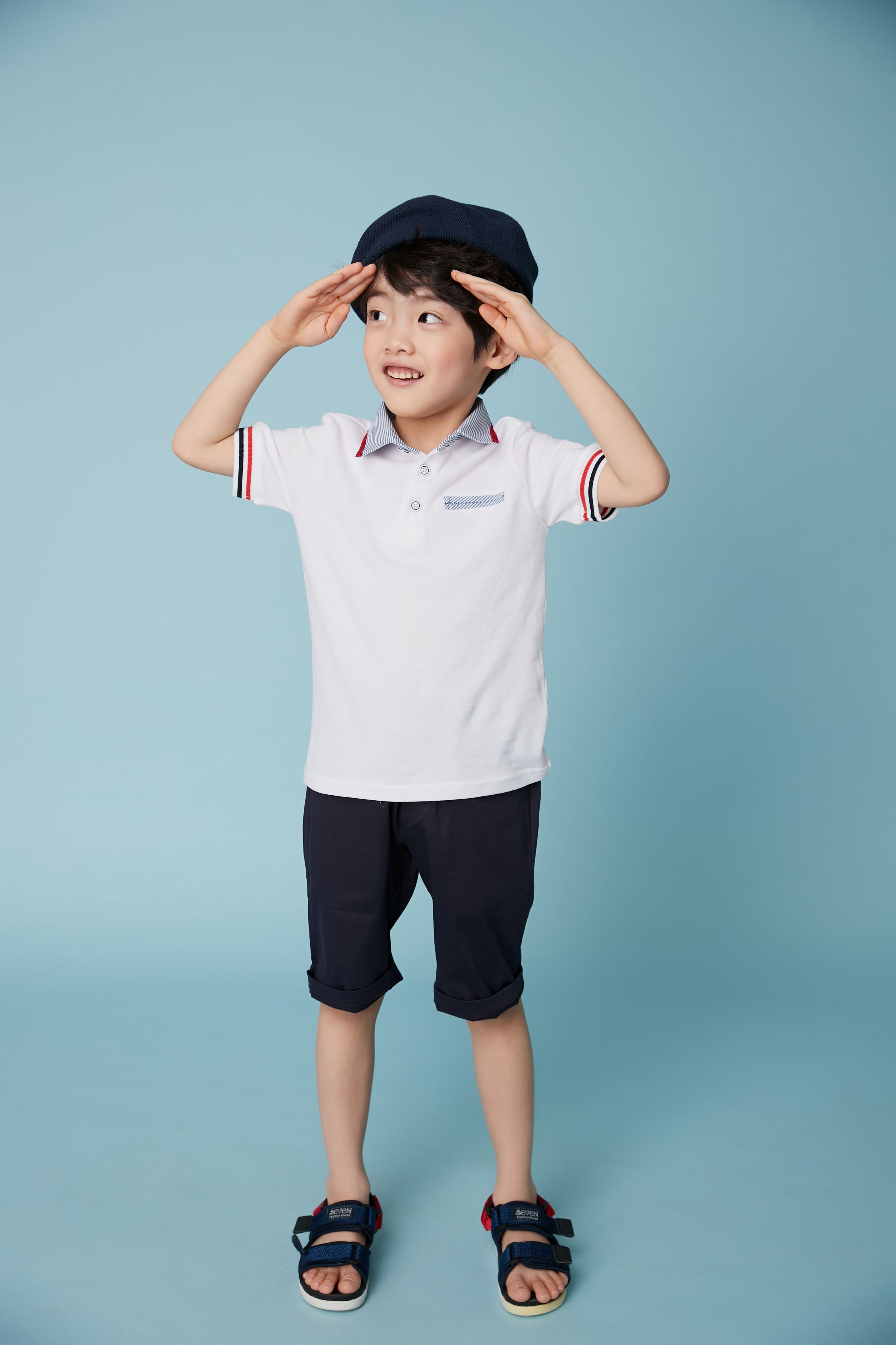 韓國 Coco Bang - 英國風POLO衫-白