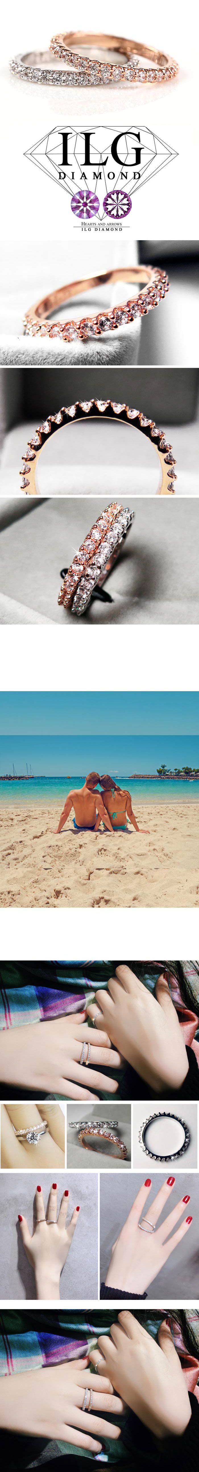 美國ILG鑽飾 - 整圈經典線戒 每顆鑽約3分-鑽飾第一品牌 唯一永久保固鑽體的名譽商家【RI063】-加贈高級珠寶級絨布盒1個-外國抗敏材質電鍍頂級白K金色