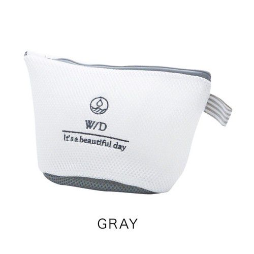 日本代購 - 日系清新風吊掛式洗衣袋-襪子/內褲適用-灰 (26×17×15cm)