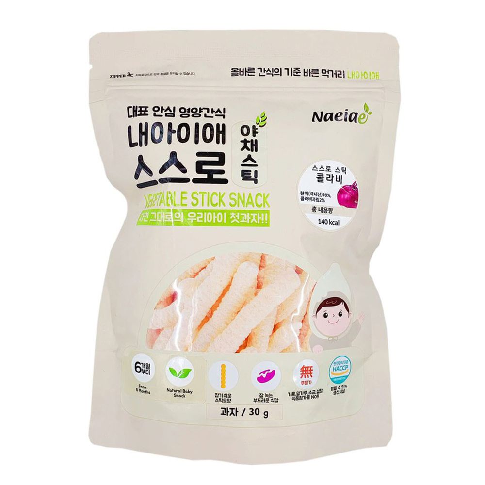 Naeiae - 韓國米棒-蕪菁-建議7個月以上適吃-30g