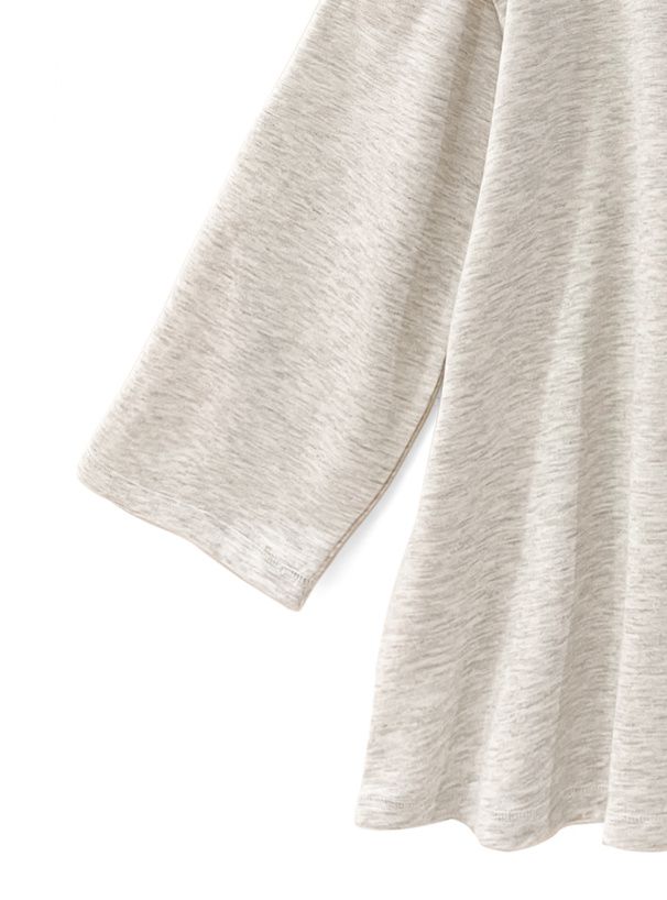 日本 GRL - 慵懶落肩開袖設計長版上衣-黑 (F)