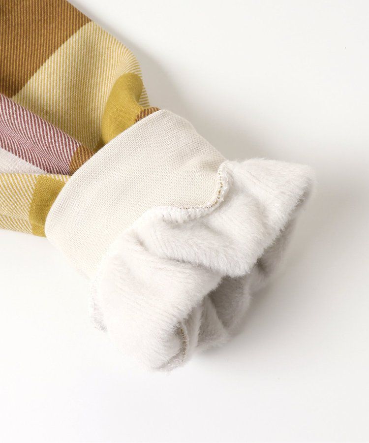 日本 apres les cours - [推薦]內刷毛溫暖荷葉長袖洋裝-丹寧-海軍藍