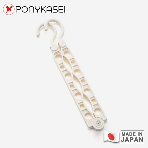 日本製曬衣桿間折疊掛衣架3件組