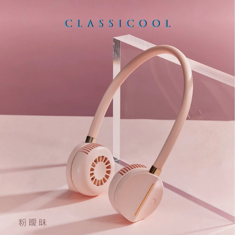 KINYO - 經典隨行掛脖雙風扇(UF-188)-綠金典 (W201xH226xD49 mm)