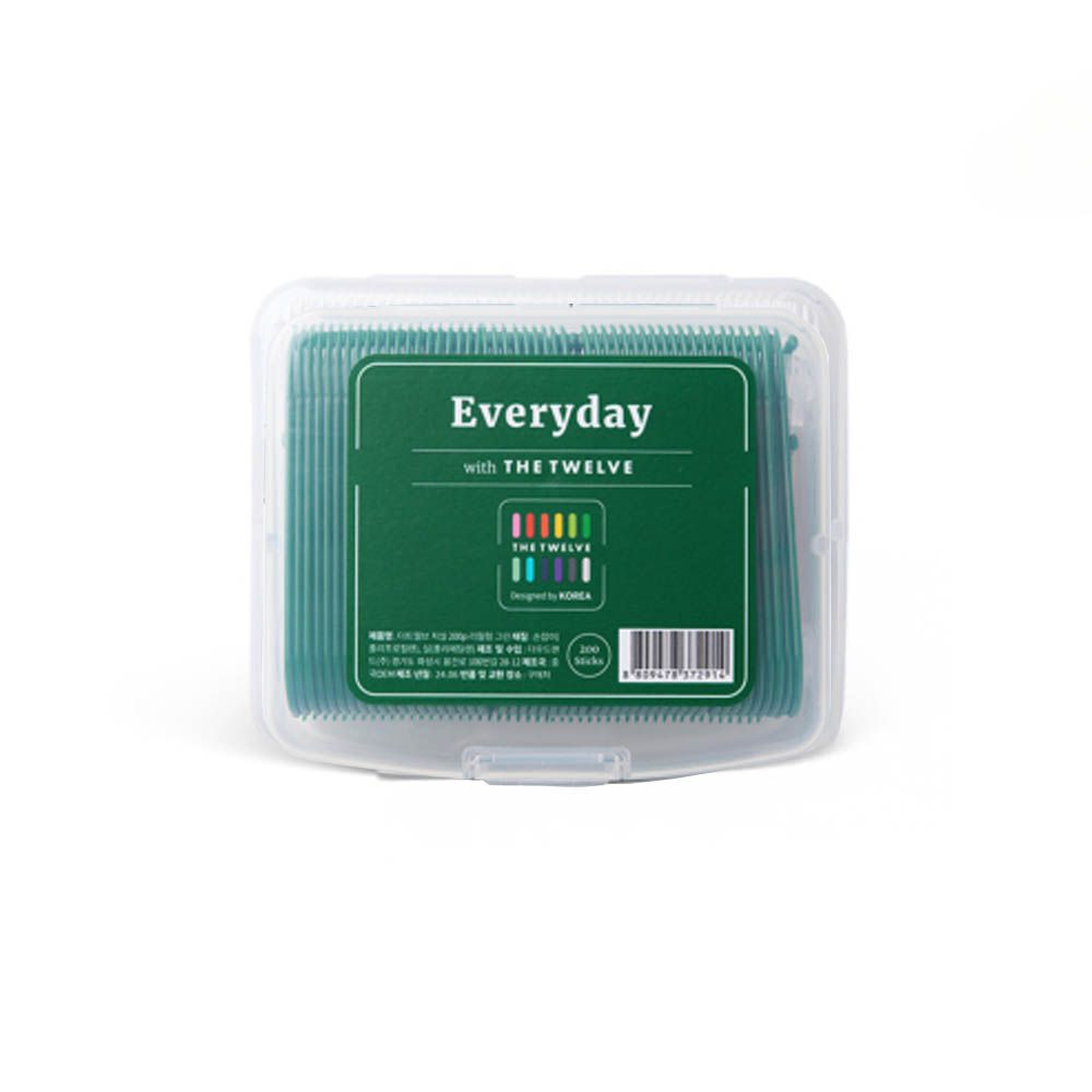 Everyday牙線棒補充盒-綠-1盒(200入)