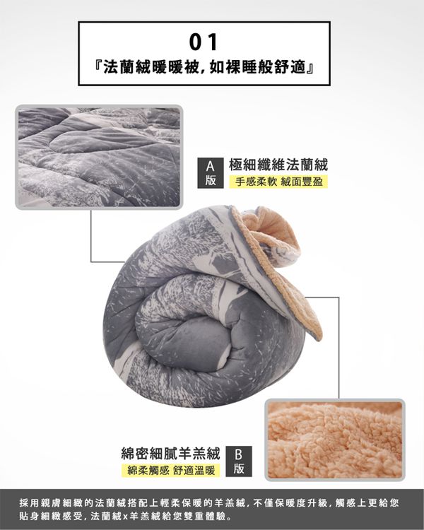 【織眠坊】入秋北歐風法蘭絨寢具組！