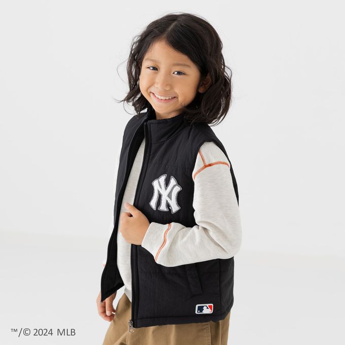 日本 Chil2 - MLB聯名 保暖休閒背心-波士頓紅襪-海軍藍