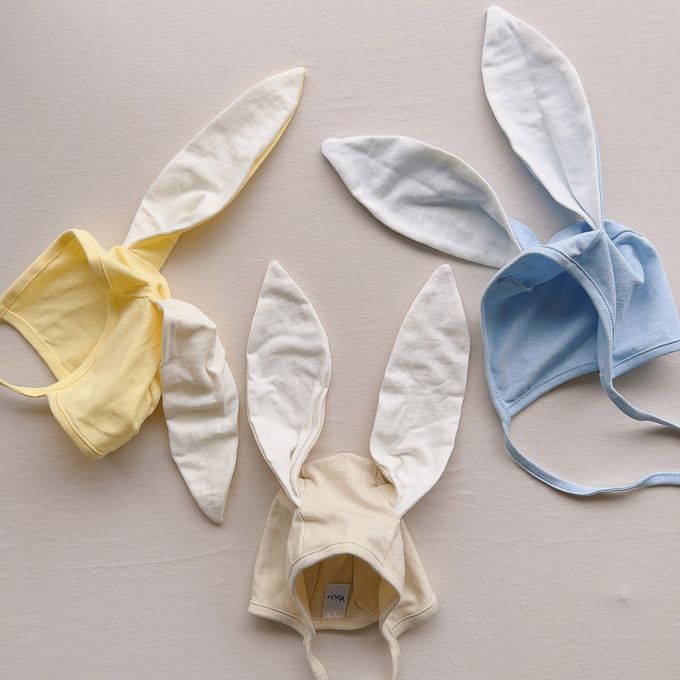 YOUrs - 好棉小兔帽-濃霧粉