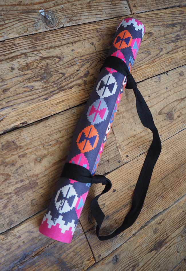 日本 Style Boat Market - 多功能瑜珈墊2mm-摩洛哥風情-豐盛(粉灰) (173*61cm)-1183-015-0-17