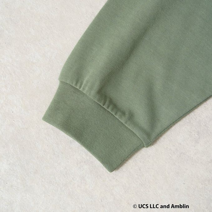 日本 b-ROOM - 聯名款 印花長袖上衣-回到未來電影場景-黑