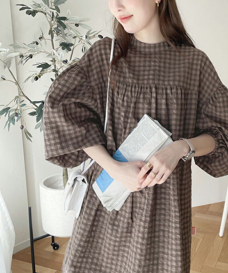 日本 Classical Elf - 2WAY文藝泡泡皺縮短袖上衣-米白