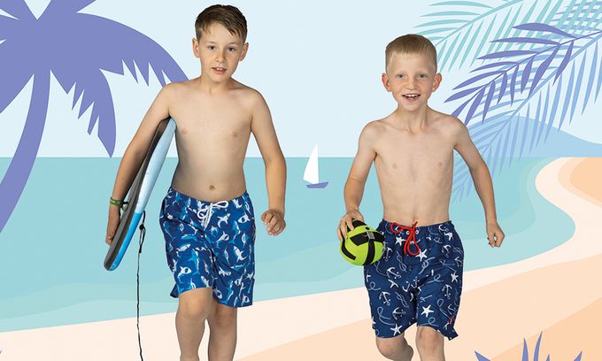 德國Playshoes - 抗UV防曬速乾男童海灘褲-航海