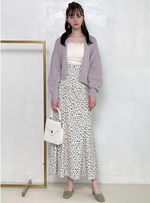 日本 GRL - 甜美開襟短版針織外套-淺卡其 (F)