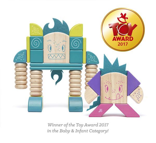 Tegu 磁性積木 - 30件怪獸-豆豆&塔塔