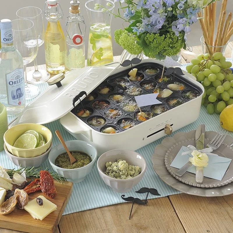 日本 BRUNO - 多功能電烤盤 BOE021 白色款