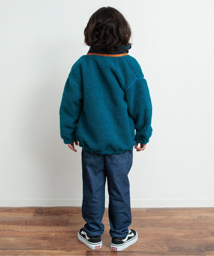 日本 BREEZE - 異材質雙面穿帥氣感外套-黑