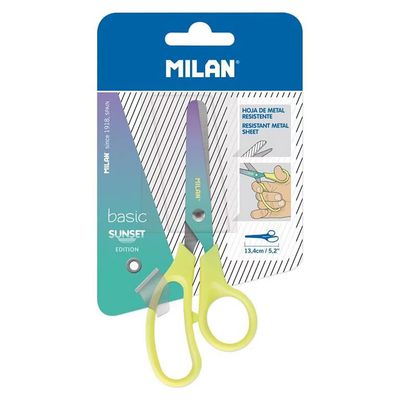 MILAN - 兒童安全剪刀-雲彩朵朵-黃