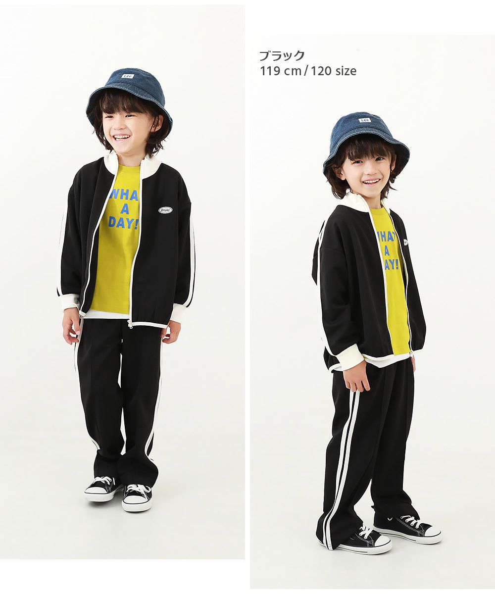 日本 devirock - 小立領側線條運動風夾克-綠