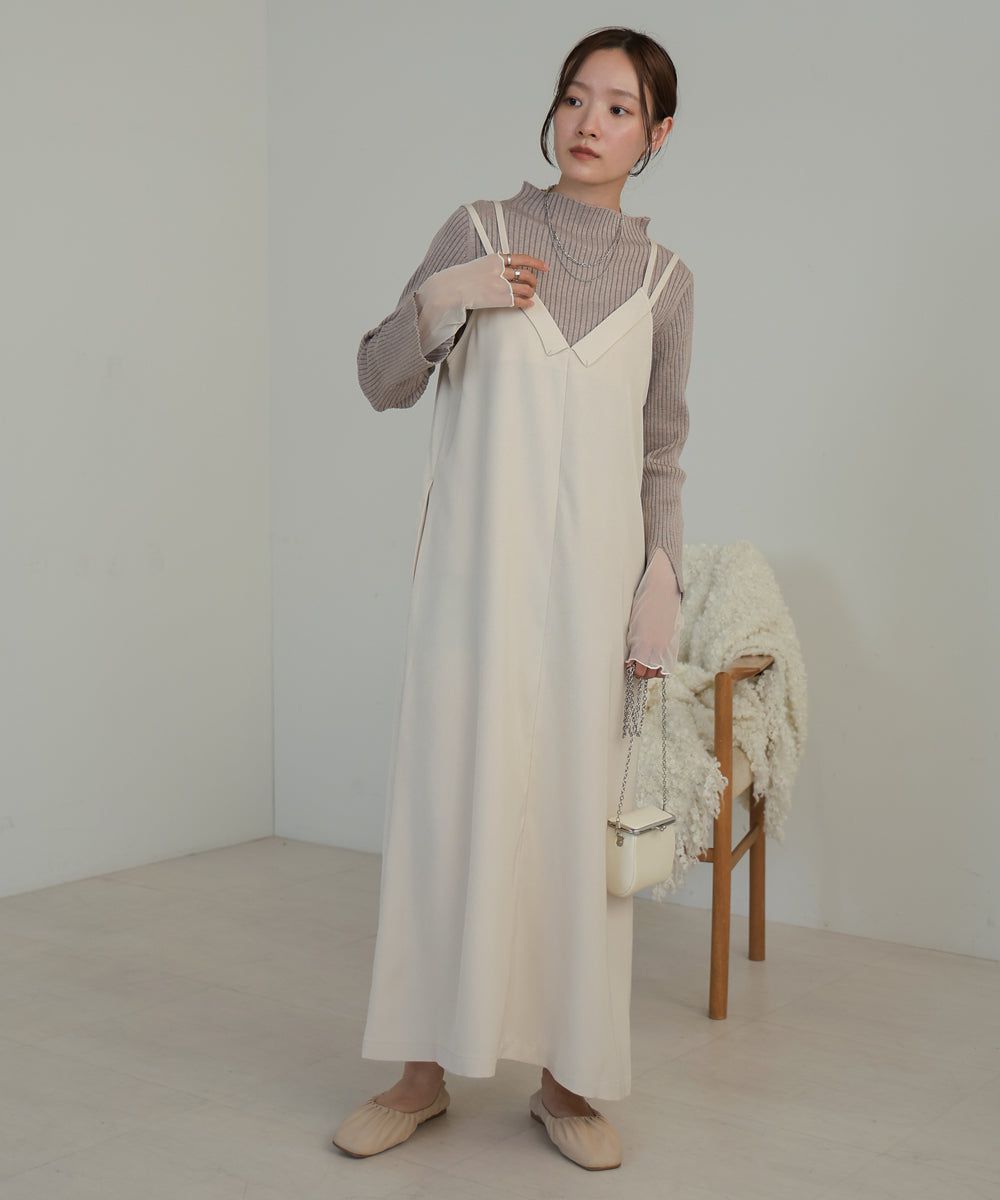 日本 Bab - 2WAY設計修身背心裙-水藍