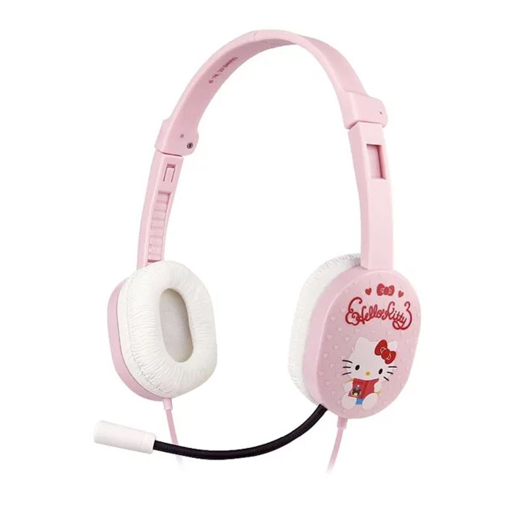 Hong Man - 三麗鷗系列 兒童耳機 麥克風款-Hello Kitty