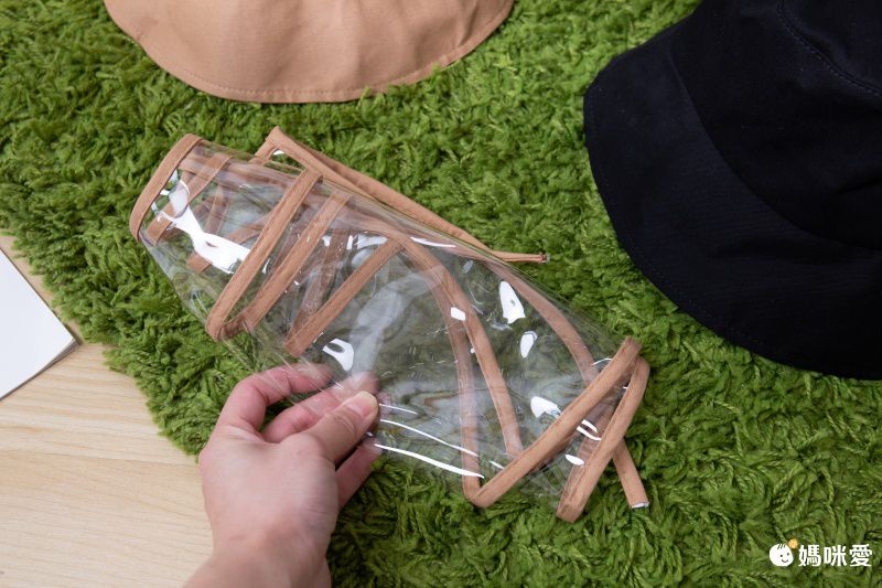 小清新防曬漁夫帽(可拆式面罩)-黃色 (頭圍56-58cm)