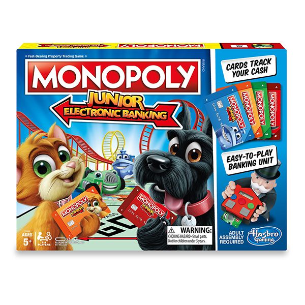 Hasbro 孩之寶 - 地產大亨 入門電子銀行版 桌遊大富翁