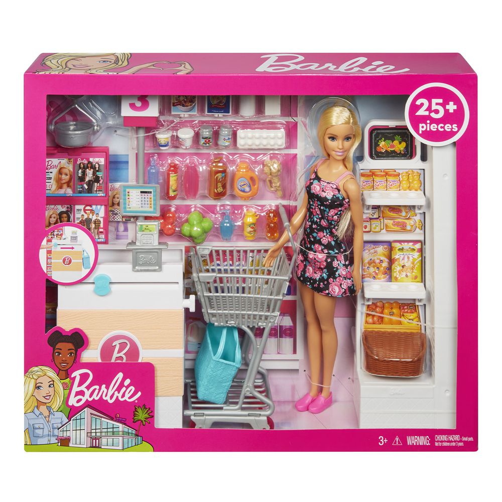 Barbie 芭比 - 芭比超級市場組合連娃娃