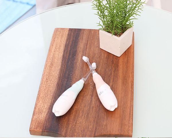 韓國 aguard - TUTUS兔兔兒童電動牙刷-粉色 (3個月～4歲)