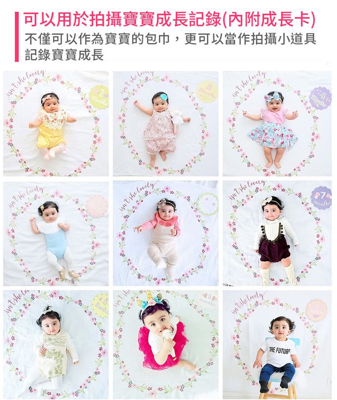 加拿大 lulujo - BABY'S FIRST YEAR 包巾卡片禮盒組-星星